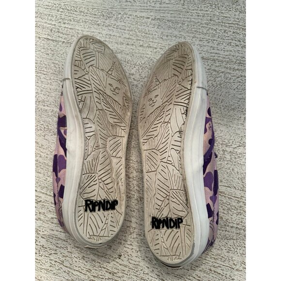 Ripndip Invisible Purple camo shoes size 11 slipons - Picture 4 of 5